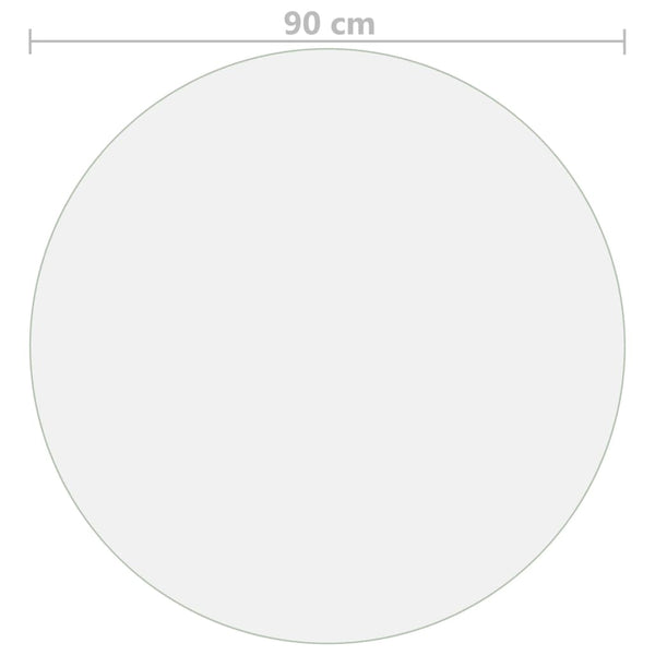 vidaXL Table Protector Matte Ø 90 cm 2 mm PVC