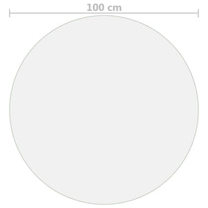 vidaXL Matt Table Protector Ø 100 cm 1.6 mm PVC
