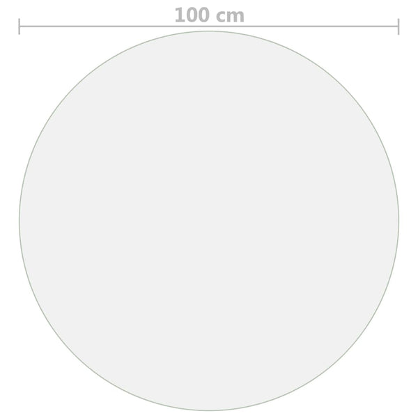 vidaXL Matt Table Protector Ø 100 cm 1.6 mm PVC