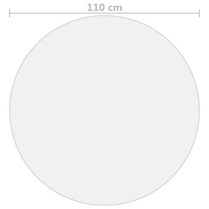 vidaXL Table Protector Matte Ø 110 cm 1.6 mm PVC