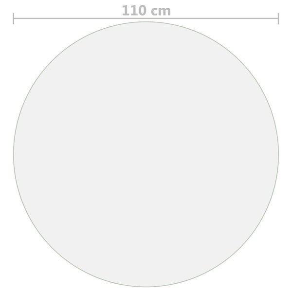 vidaXL Table Protector Matte Ø 110 cm 1.6 mm PVC