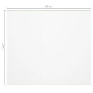 vidaXL Transparent Table Protector 90x90 cm 1.6 mm PVC