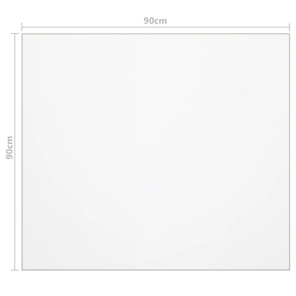 vidaXL Transparent Table Protector 90x90 cm 1.6 mm PVC
