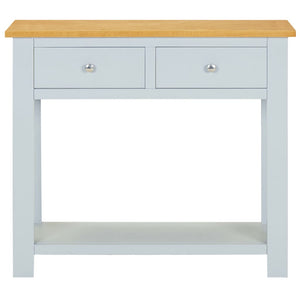 vidaXL Console Table 83x30x73 cm Solid Oak Wood