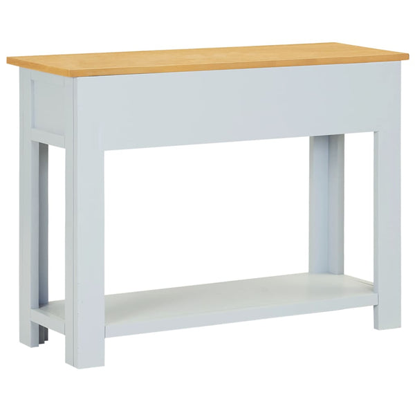 vidaXL Console Table 83x30x73 cm Solid Oak Wood