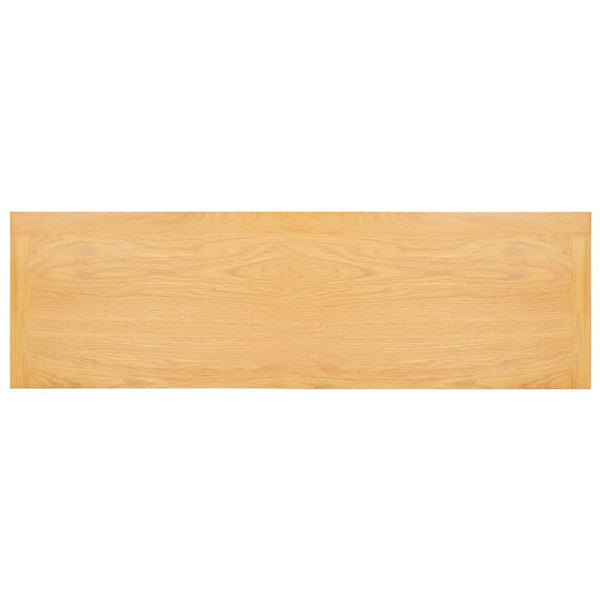 vidaXL Console Table 83x30x73 cm Solid Oak Wood