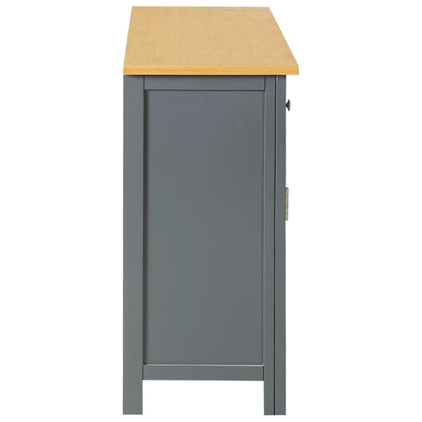 vidaXL Sideboard 110x33.5x70 cm Solid Oak Wood