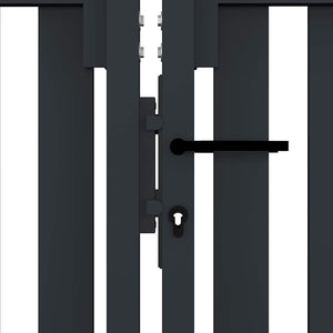 vidaXL Double-Leaf Steel Garden Gate 300 x 75 cm Anthracite
