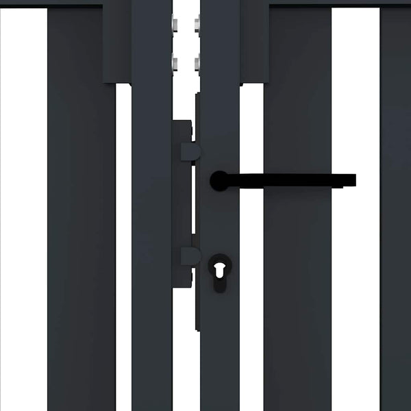 vidaXL Steel Double-Door Garden Gate 300 x 175 cm Anthracite