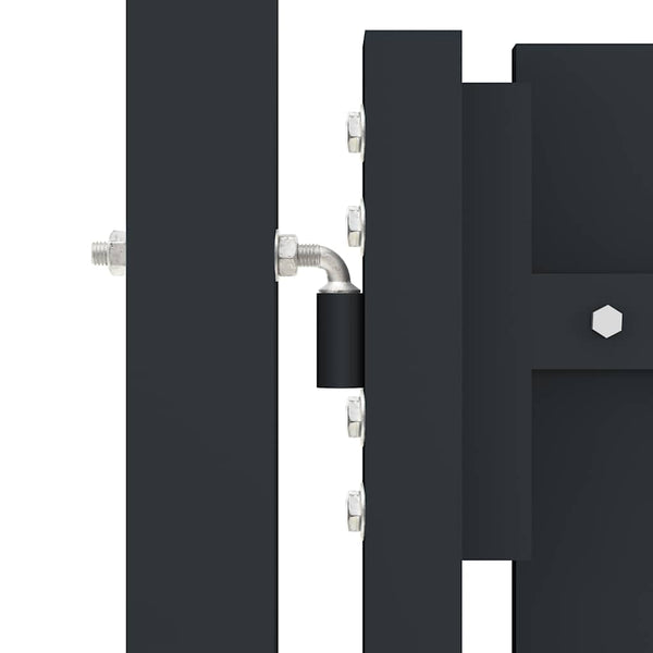 vidaXL Steel Double-Door Garden Gate 300 x 175 cm Anthracite