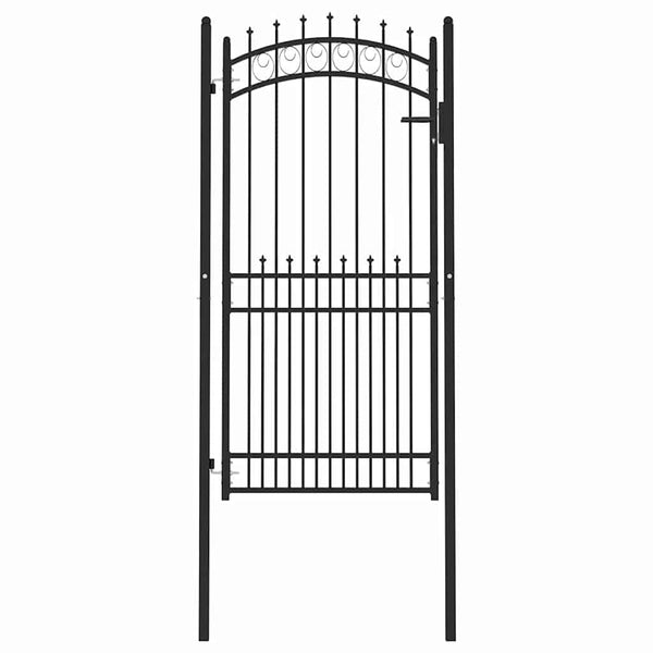 vidaXL Emmen Fence Gate with Spikes 100 x 200 cm