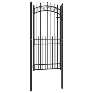 vidaXL Emmen Fence Gate with Spikes 100 x 200 cm