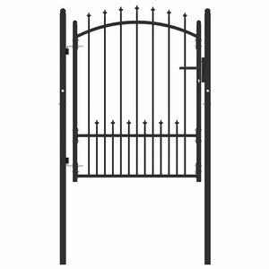 vidaXL Gate with Spikes EMMEN 100 x 125 cm
