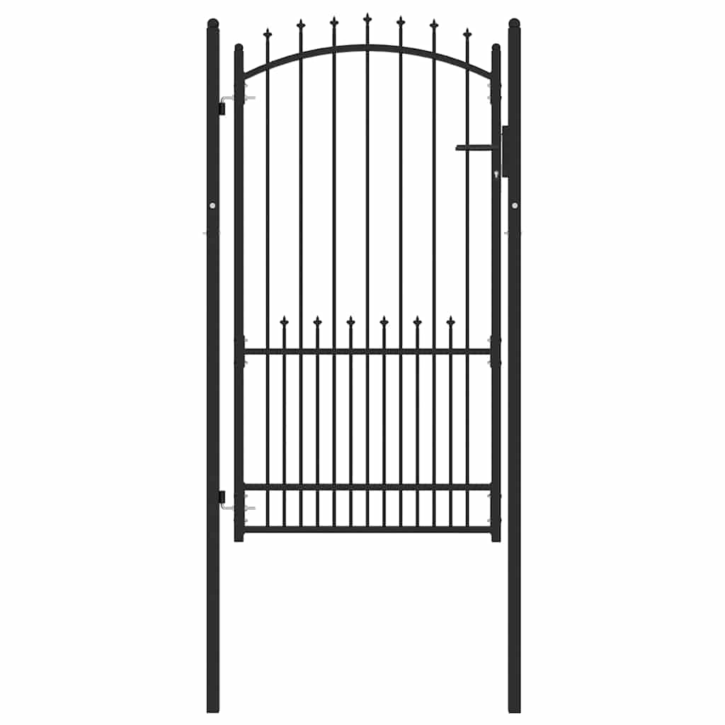 vidaXL Fence Gate with Spikes EMMEN 100 x 175 cm