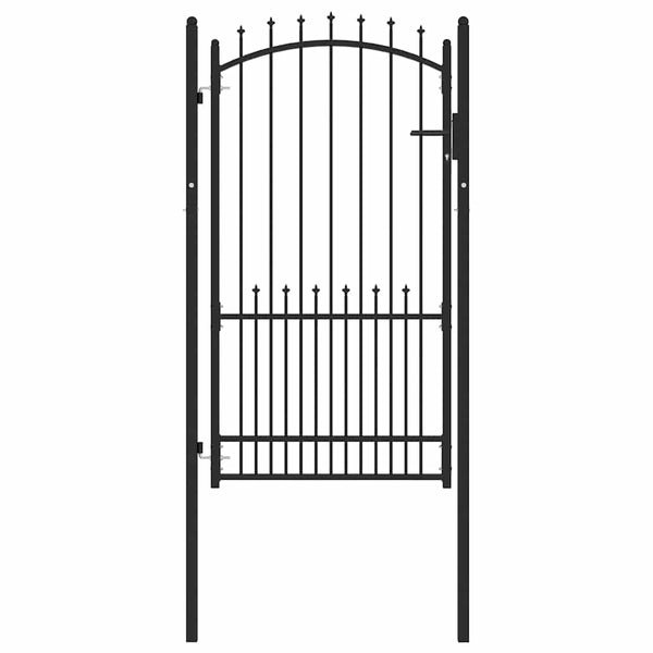 vidaXL Fence Gate with Spikes EMMEN 100 x 175 cm