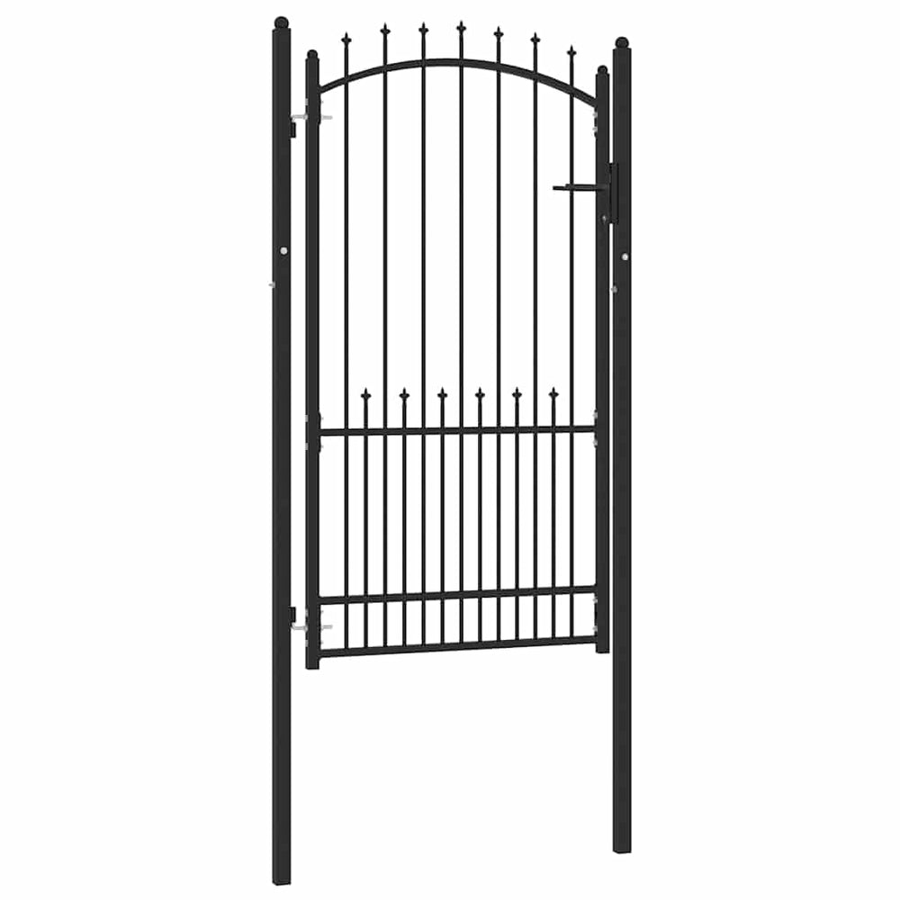 vidaXL Fence Gate with Spikes EMMEN 100 x 175 cm
