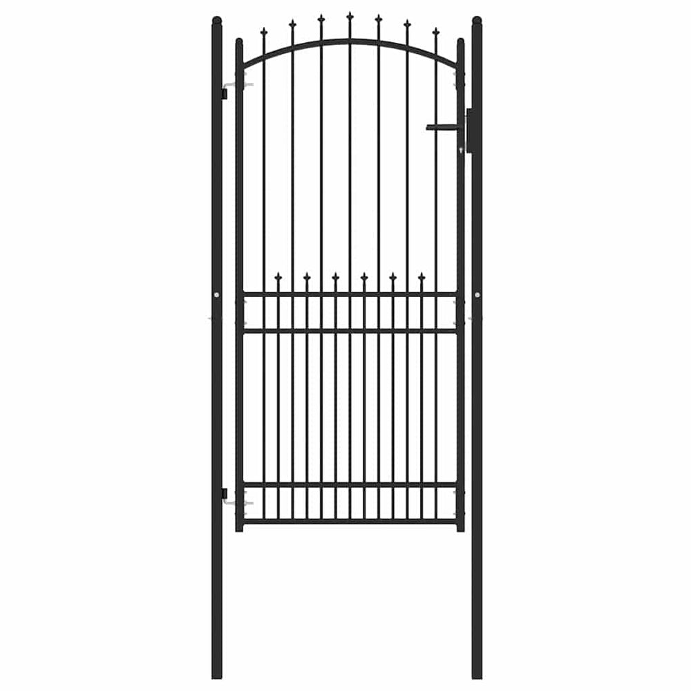 vidaXL Emmen Fence Gate with Spikes 100 x 200 cm