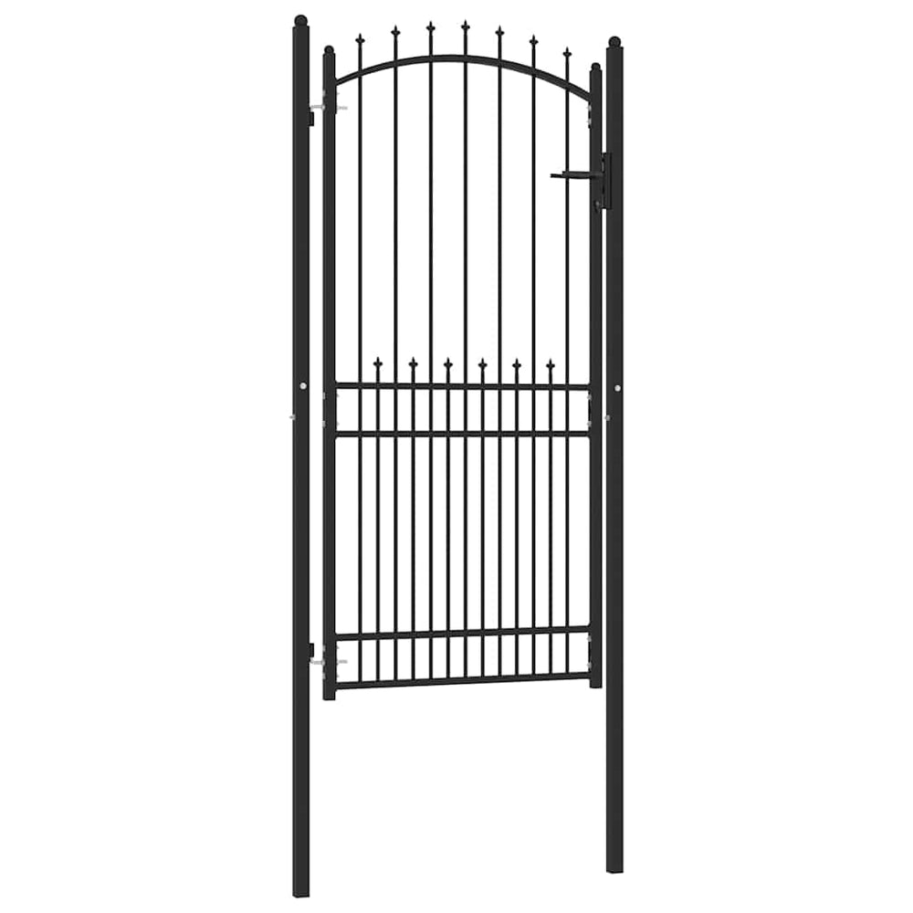 vidaXL Emmen Fence Gate with Spikes 100 x 200 cm