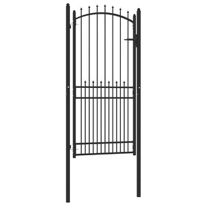 vidaXL Emmen Fence Gate with Spikes 100 x 200 cm