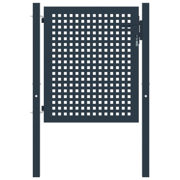 vidaXL Fence Gate Anthracite 102x75 cm Steel