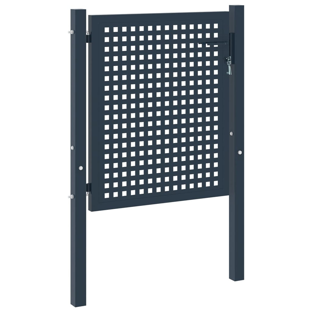 vidaXL Fence Gate Anthracite 102x75 cm Steel