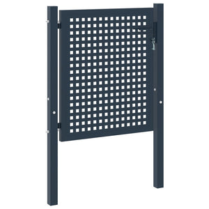 vidaXL Fence Gate Anthracite 102x75 cm Steel