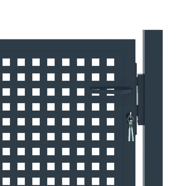 vidaXL Fence Gate Anthracite 102x75 cm Steel