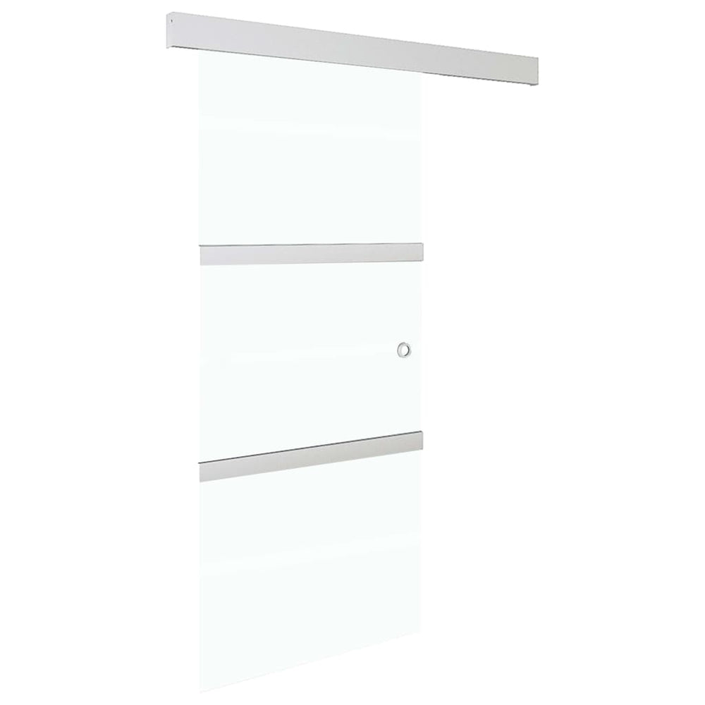 vidaXL Sliding Door with Soft Stoppers ESG Glass and Aluminum 76x205 cm