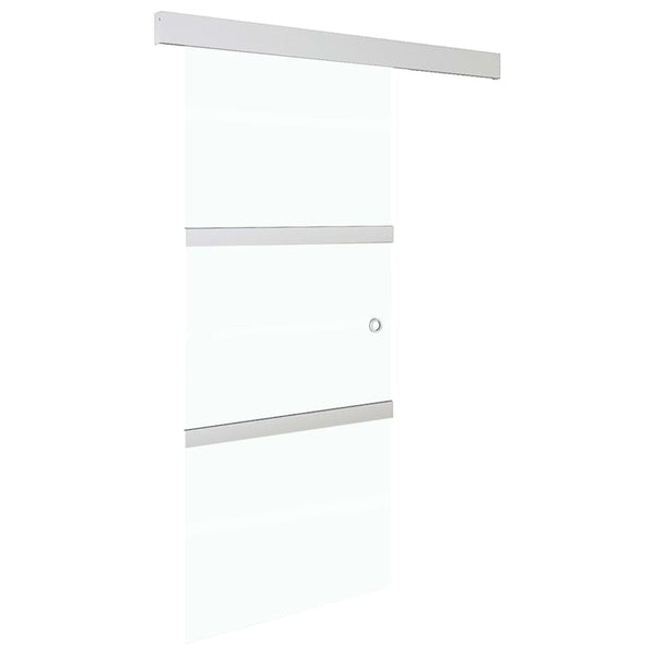 vidaXL Sliding Door with Soft Stoppers ESG Glass and Aluminum 76x205 cm