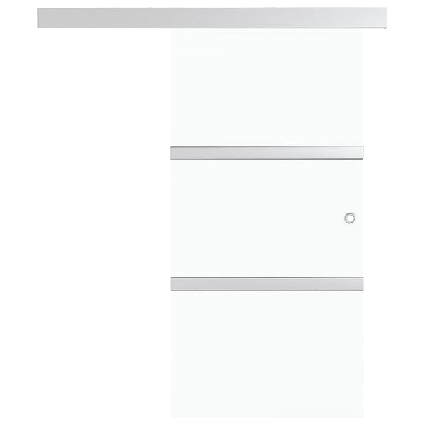 vidaXL Sliding Door with Soft Stoppers ESG Glass and Aluminum 76x205 cm