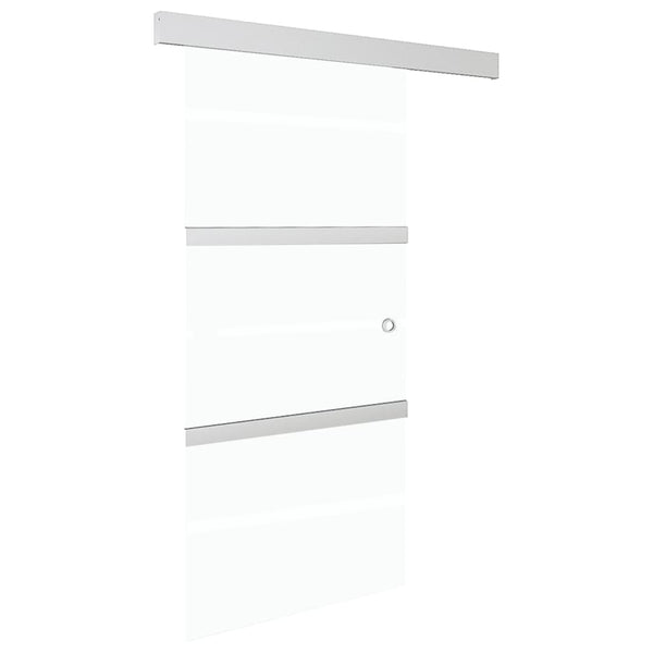 vidaXL Sliding Door with Soft Stoppers ESG Glass and Aluminum 90x205 cm