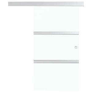 vidaXL Sliding Door with Soft Stoppers ESG Glass and Aluminum 90x205 cm