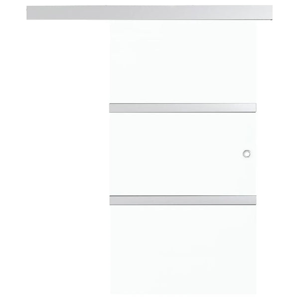 vidaXL Sliding Door with Soft Stoppers ESG Glass and Aluminum 90x205 cm