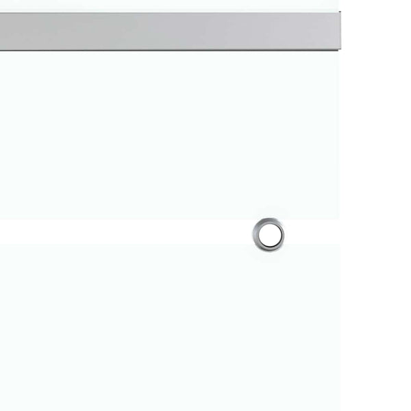 vidaXL Sliding Door Tempered Glass and Aluminum 76x212 cm Silver