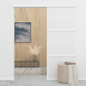 vidaXL Sliding Door with Soft Close ESG Glass and Aluminium 76x205 cm