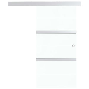 vidaXL Sliding Door with Soft Close ESG Glass and Aluminium 76x205 cm