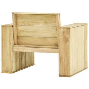 vidaXL 4-piece Garden Lounge Set Impregnated Pinewood