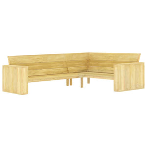 vidaXL 4-piece Garden Lounge Set Impregnated Pinewood