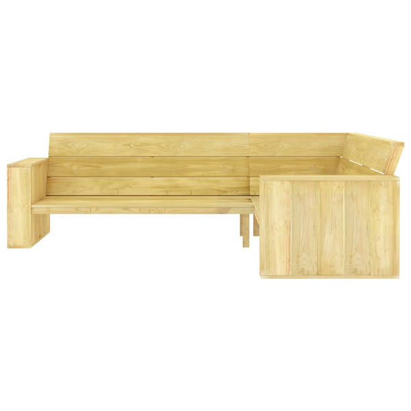 vidaXL 4-piece Garden Lounge Set Impregnated Pinewood