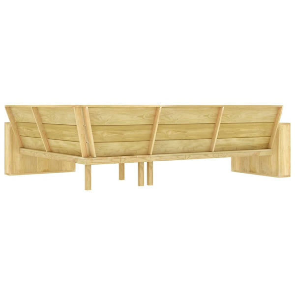 vidaXL 4-piece Garden Lounge Set Impregnated Pinewood