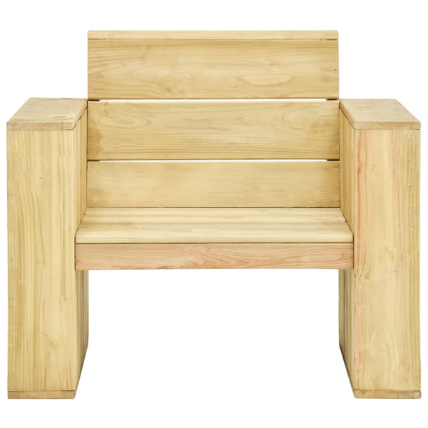 vidaXL 3-Piece Garden Lounge Set Impregnated Pinewood