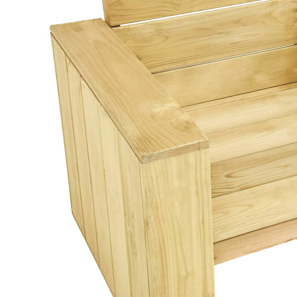 vidaXL 3-Piece Garden Lounge Set Impregnated Pinewood