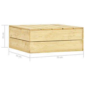 vidaXL 3-Piece Garden Lounge Set Impregnated Pinewood