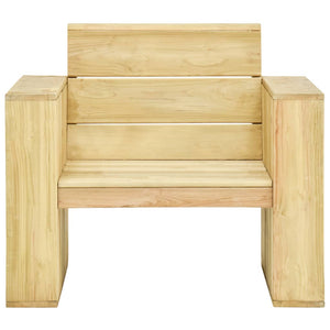 vidaXL Garden Chairs 2 pcs 89x76x76 cm Impregnated Pine Wood
