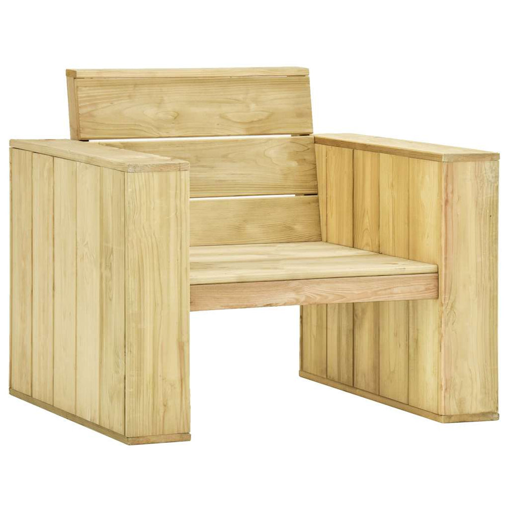 vidaXL 3-Piece Garden Lounge Set Impregnated Pinewood