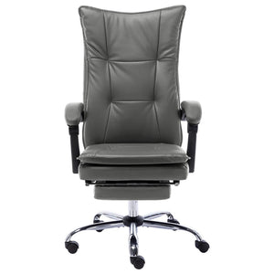 vidaXL Office Chair Anthracite Faux Leather