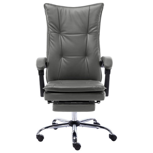 vidaXL Office Chair Anthracite Faux Leather