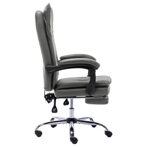 vidaXL Office Chair Anthracite Faux Leather