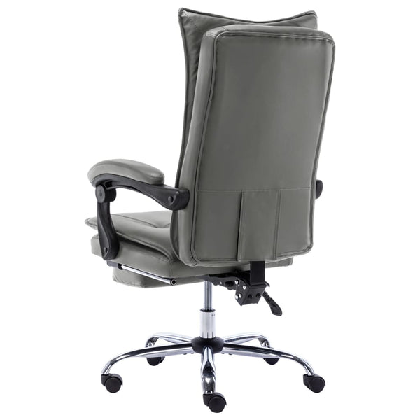 vidaXL Office Chair Anthracite Faux Leather
