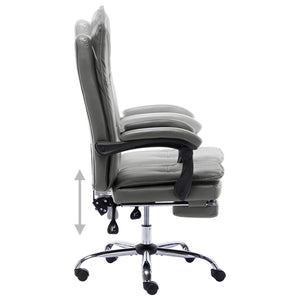 vidaXL Office Chair Anthracite Faux Leather